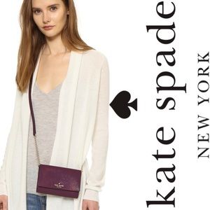 Kate Spade Burgundy cami Crossbody bag